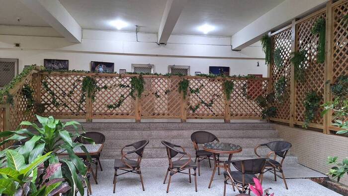 Fencing combined with lush greenery enhances the visual appeal while improving privacy and safety in the space.